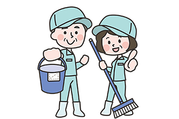 食品工場の室内清掃スタッフ
