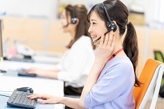 会員制通販業務　コールセンター受発信