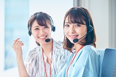大手通信会社　営業架電・受電対応