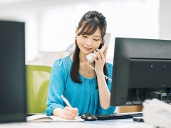 電話での受注予約受付・内容入力