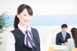 古国府エリア　大手自動車ディーラー店　受付スタッフ