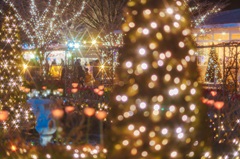 クリスマスパレードでのイベントスタッフ