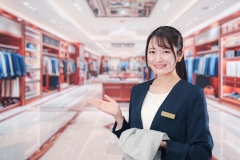 関西国際空港内　免税店・お土産売り場　レジ業務