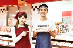 有名百貨店内にある鮮魚専門店でのお仕事