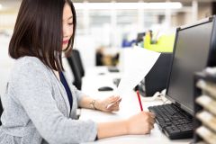 百貨店内、時給1720円の事務＊集計や仕分け、データ入力業務＊