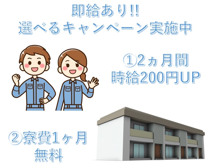 ピッキング／カンタン作業／冷暖房完備