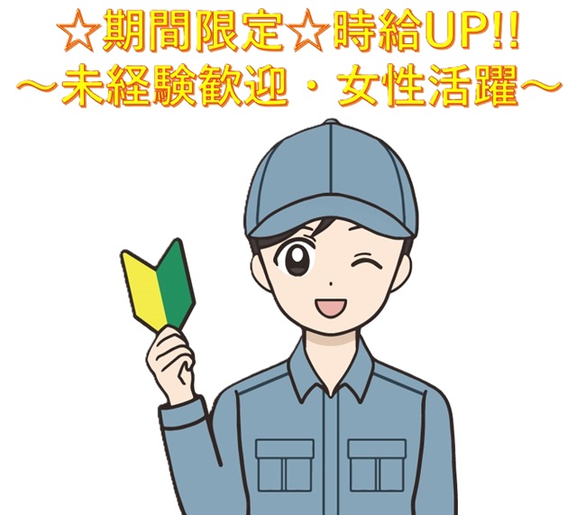 仕分け作業／カンタン作業／女性活躍