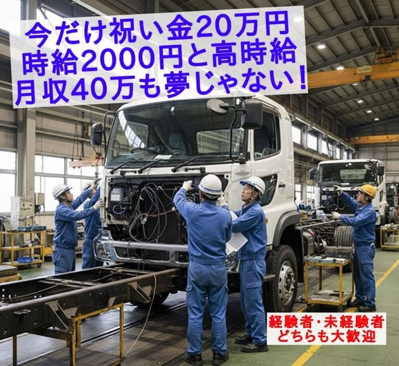 トラックの組立業務