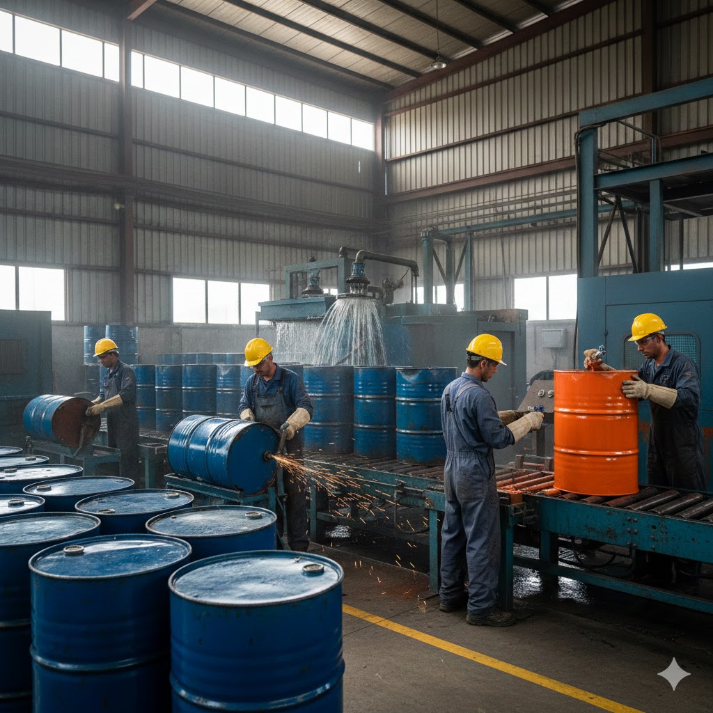 今だけ時給アップ/高時給/ドラム缶の再生ライン作業