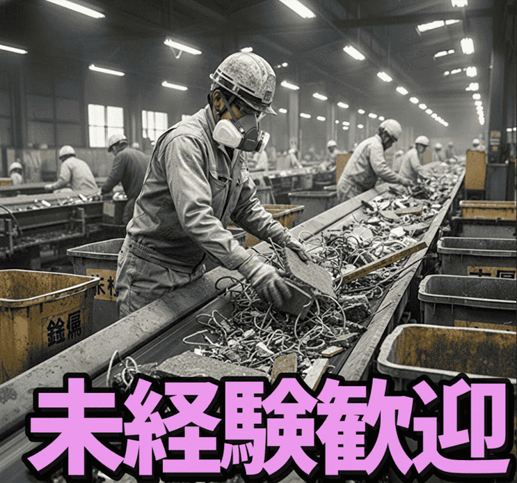 産業廃棄物の仕分作業