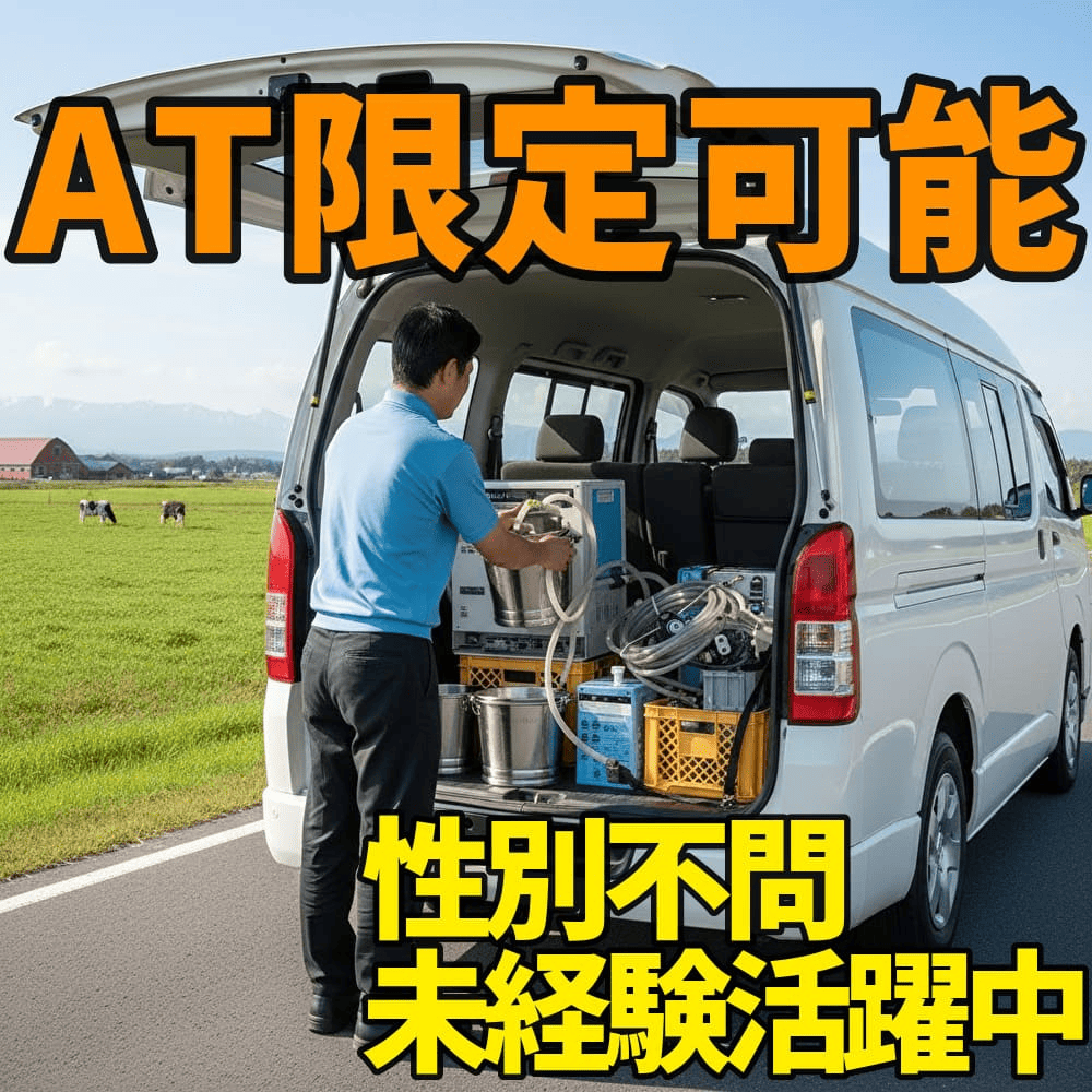 酪農用品の配送ドライバー