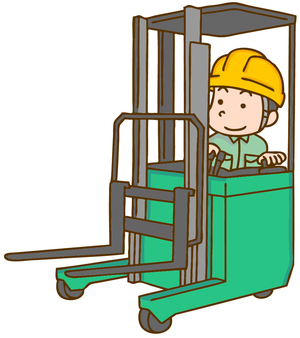 工場内フォークリフト作業