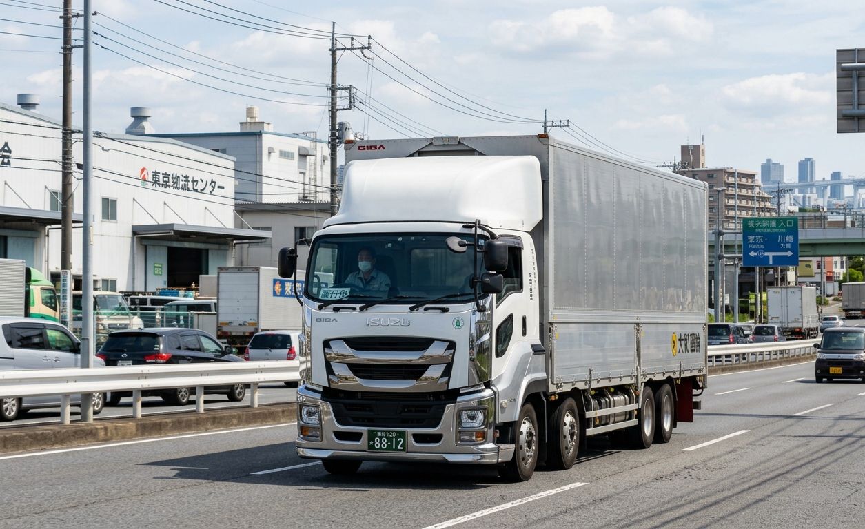 10t大型トラック（ウィング車）にて、飲料の地場配送業務!