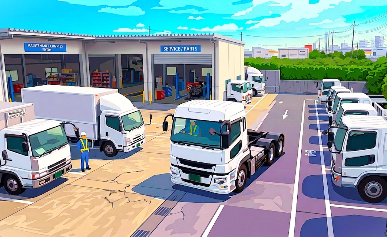 小型～大型車両の構内移動ドライバー/大型免許必須