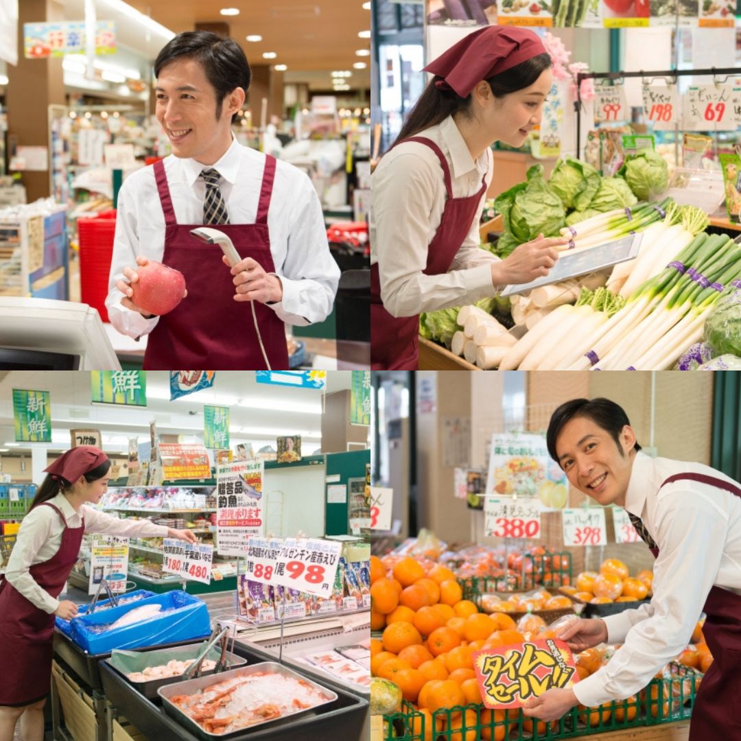 【フルタイム】食品スーパーのレジ｜未経験者歓迎｜長期のお仕事です