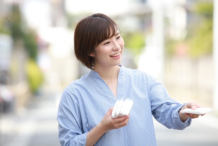 磯子駅前　4月16日～4月29日　ティッシュ配り