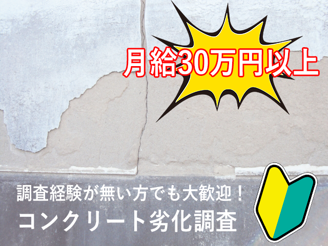 コンクリート構造物の劣化調査＊浜松町