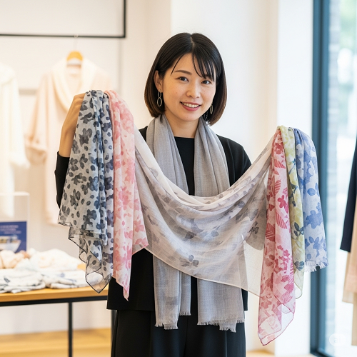 週2.3日の国産ストール販売