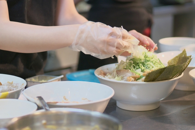 ラーメン店でのホール・キッチンのお仕事
