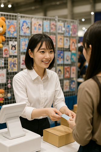 キャラクターグッズのレジスタッフ　16時から22時