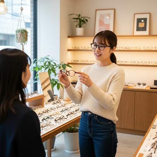 メガネ販売スタッフ／接客・コーディネート提案