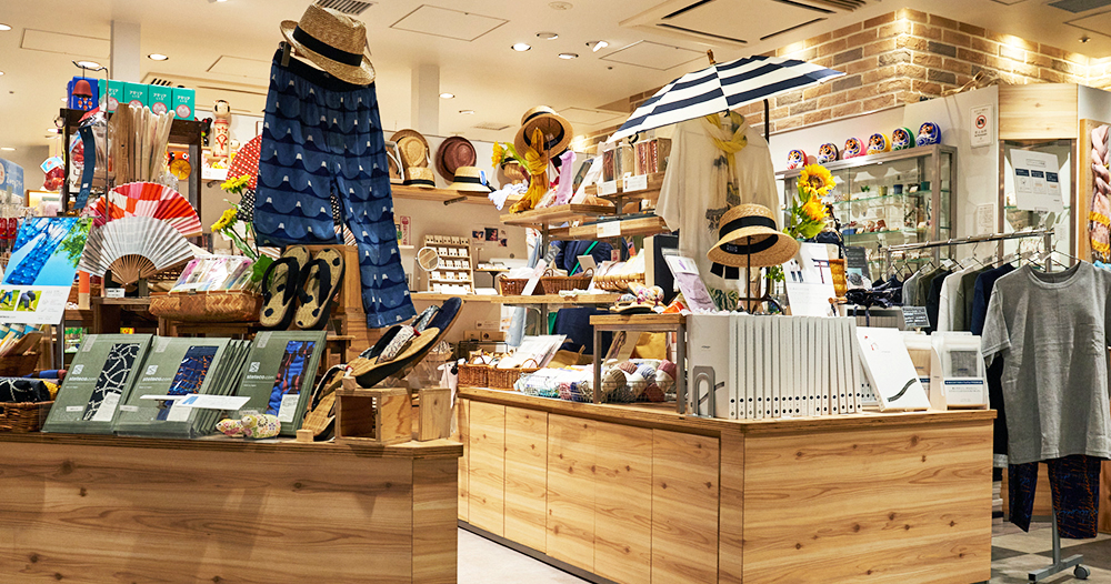 短期日本百貨店の食品雑貨販売