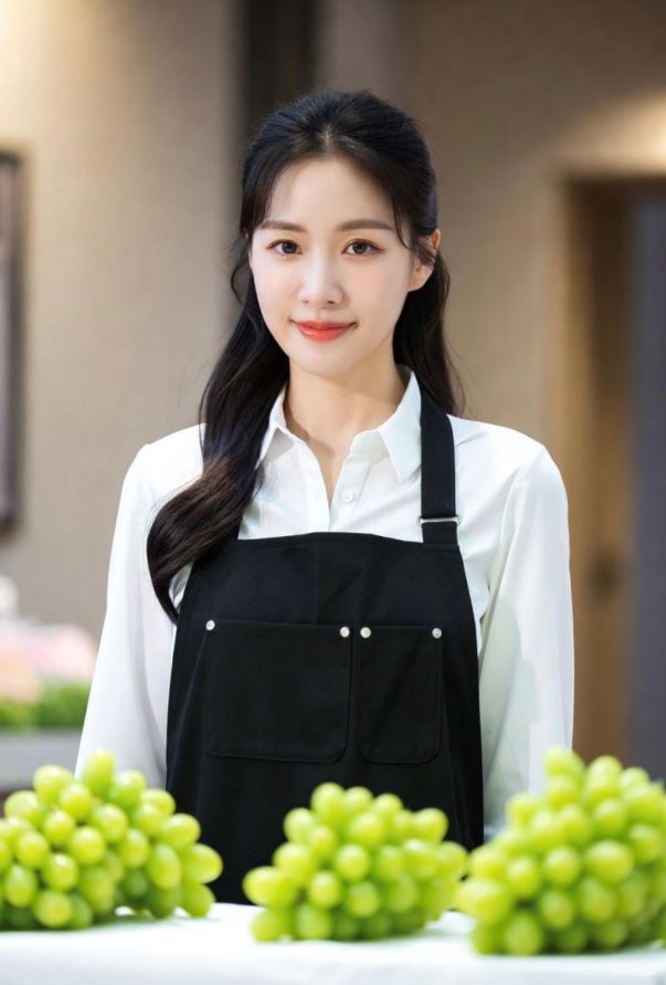 シャインマスカット等の接客販売