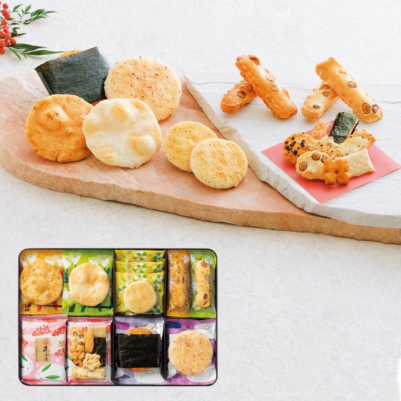 短期もち吉おせんべい接客販売