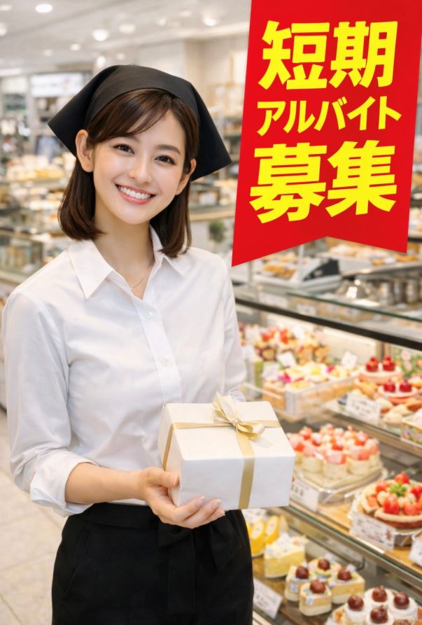 ゴールデンウイーク短期ケーキ屋洋菓子販売