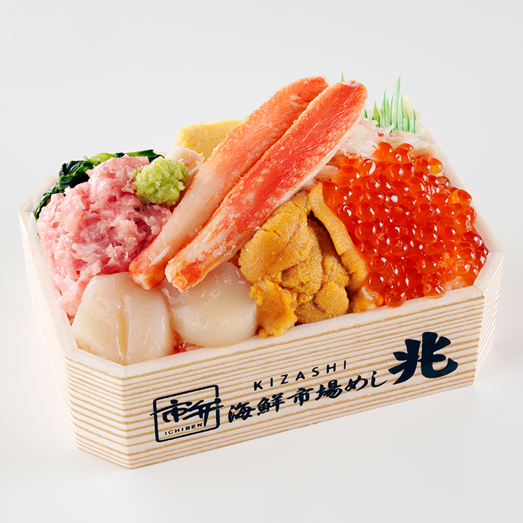 短期北海道物産展イベントで海鮮弁当接客販売