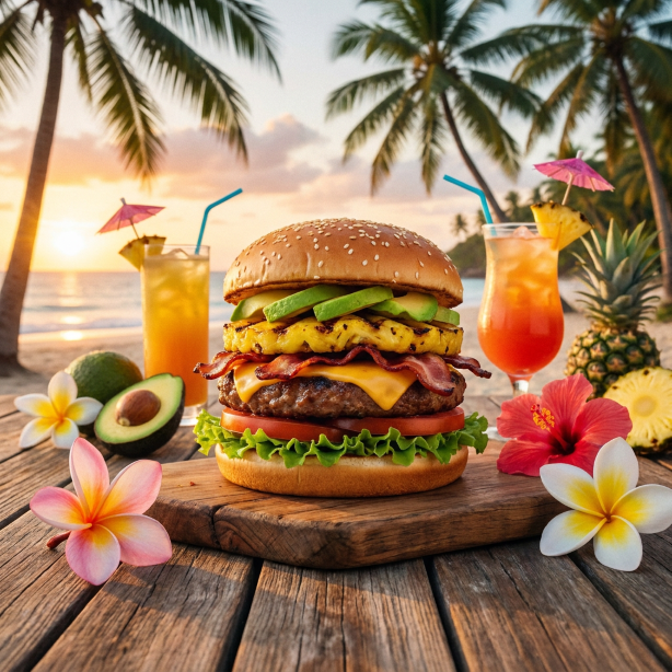 短期ハワイアンフェア ハンバーガー店ホールスタッフ