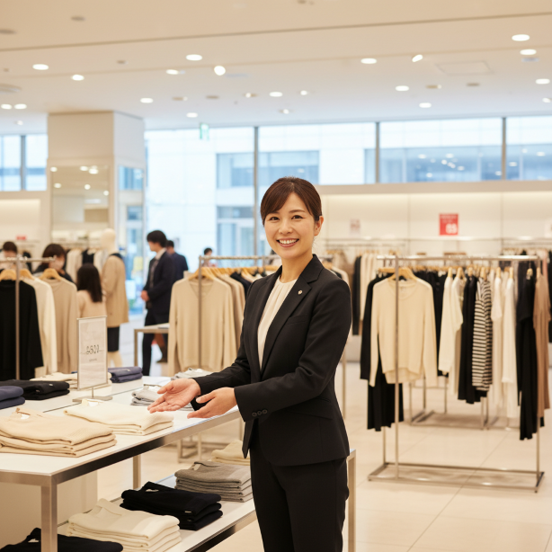 短期インポートブランドアパレルセレクト販売会の販売スタッフ