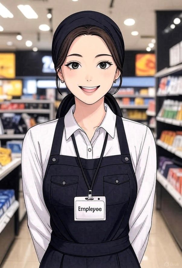 短期ハムショップで試食提供スタッフ