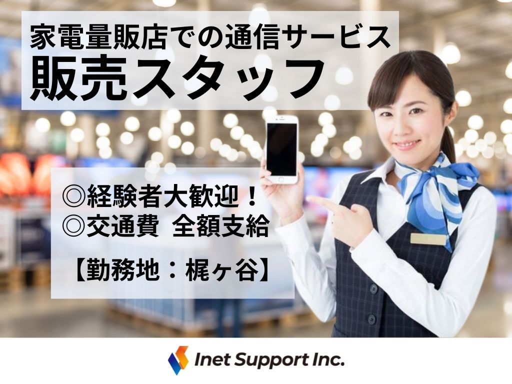 【川崎市】家電量販店でのauスタッフ