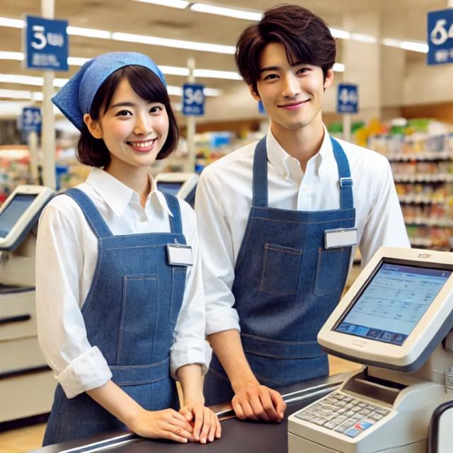 ≪平日勤務可・土日歓迎≫　食品レジスタッフ　週2日から勤務(扶養内)で学生・主婦(夫)活躍中★